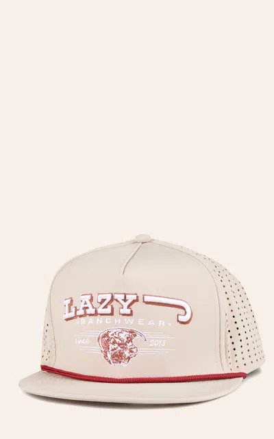Lazy J Tan With Logo And Rope Performance Cap In Brown