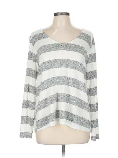 Pre-owned Lazy Sundays Long Sleeve T-shirt In Silver