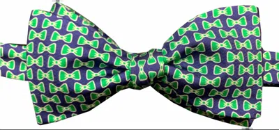 Lazyjack Press All Tied Up Bow Tie In Green