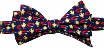 Lazyjack Press Bow Ties Chick Magnet In Navy/red In Multi