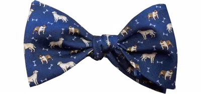 Lazyjack Press Bow Ties Hair Of The Dog In Blue