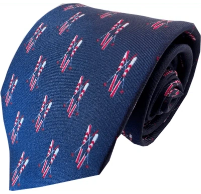 Lazyjack Press Men's Blue Après Ski Tie In Gray