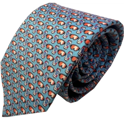 Lazyjack Press Men's Blue Beer Goggle Tie