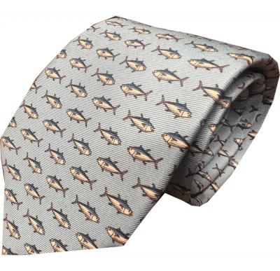 Lazyjack Press Men's Blue Big Kahuna Tie