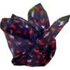 Lazyjack Press Men's Blue Cat's Meow Pocket Square