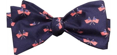 Lazyjack Press Men's Blue Doodle Dandy Bow Tie