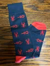 Lazyjack Press Men's Blue Let's Get Crackin' Socks In Blue