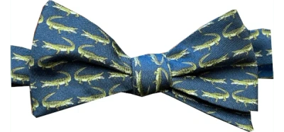 Lazyjack Press Men's Blue Let's Get Snappy Bow Tie