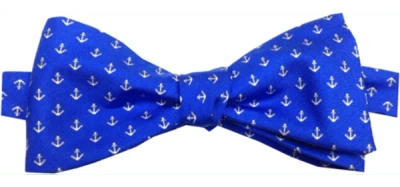 Lazyjack Press Men's Blue The Anchorman Bow Tie
