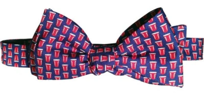 Lazyjack Press Men's Blue The Re-rack Bow Tie