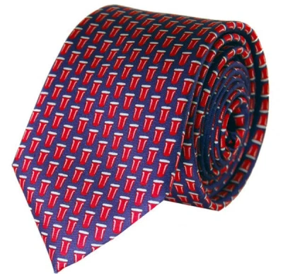 Lazyjack Press Men's Blue The Re-rack Tie