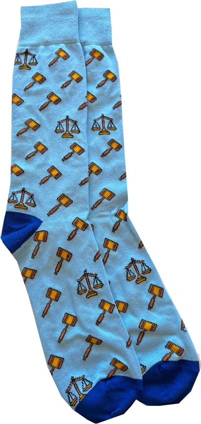 Lazyjack Press Men's Blue Trust Me I'm A Lawyer Socks