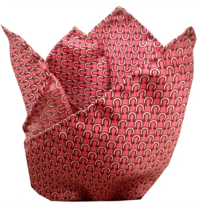 Lazyjack Press Men's Get Lucky Pocket Square In Pink