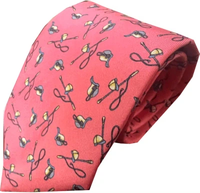 Lazyjack Press Men's Pink / Purple Hot To Trot Tie In Coral