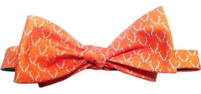 Lazyjack Press Men's Yellow / Orange Buckwild Orange Bow Tie In Yellow/orange