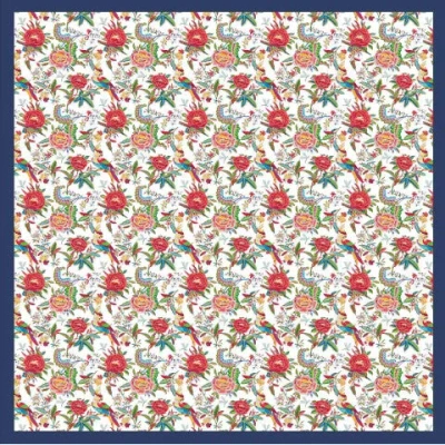 Lazyjack Press Women's Garden Party Silk Scarf In Multi