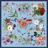 Lazyjack Press Women's La Vie En Rose Blue Italian Silk Scarf In Blue