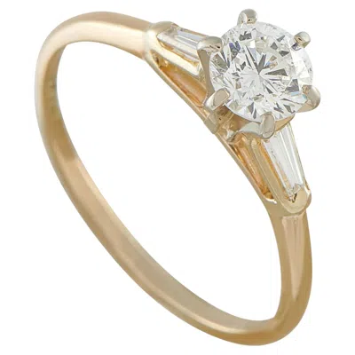 Pre-owned Lb Exclusive 10k Yellow Gold 0.85ct Diamond Ring Mf15-070726
