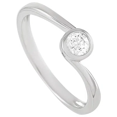Pre-owned Lb Exclusive 14 Karat White Gold 0.22 Carat Diamond Ring