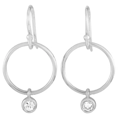 Pre-owned Lb Exclusive 14 Karat White Gold 0.32 Carat Diamond Earrings