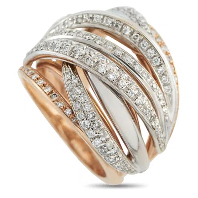 Lb Exclusive 14k Rose And White Gold 1.70ct Diamond Ring Mf04-043026