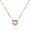 Lb Exclusive 14k Rose Gold 0.10 Ct Diamond Pendant Necklace In Multi-color