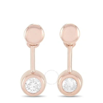 Lb Exclusive 14k Rose Gold 0.16 Ct Diamond Earrings In Multi-color