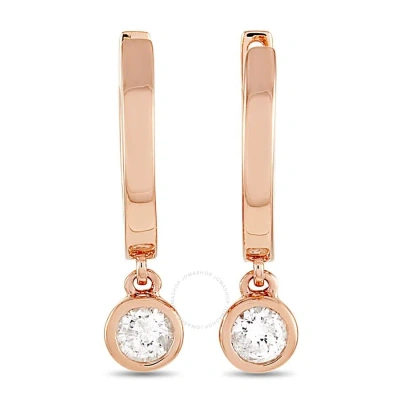 Lb Exclusive 14k Rose Gold 0.20 Ct Diamond Earrings In Multi-color