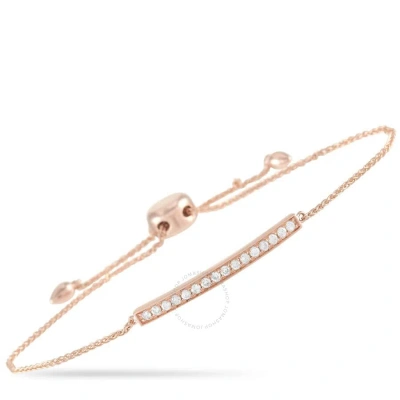 Lb Exclusive 14k Rose Gold 0.25 Ct Diamond Bracelet In Multi-color