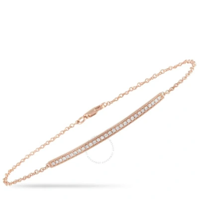 Lb Exclusive 14k Rose Gold 0.25 Ct Diamond Bracelet In Multi-color
