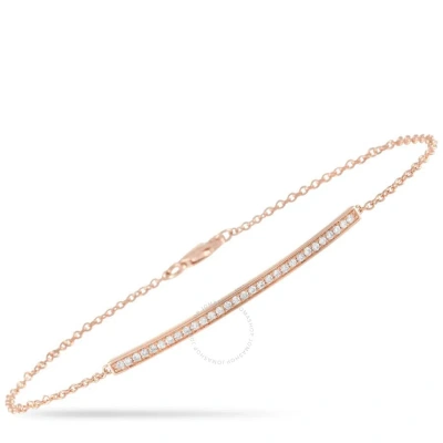 Lb Exclusive 14k Rose Gold 0.25 Ct Diamond Bracelet In Multi-color