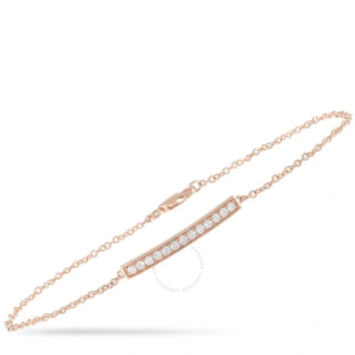 Lb Exclusive 14k Rose Gold 0.25 Ct Diamond Bracelet In Multi-color