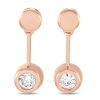Lb Exclusive 14k Rose Gold 0.25 Ct Diamond Earrings In Multi-color