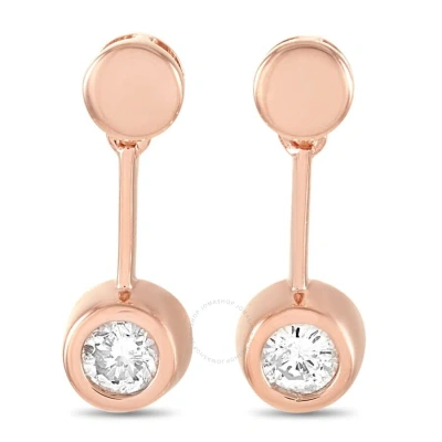 Lb Exclusive 14k Rose Gold 0.25 Ct Diamond Earrings In Multi-color