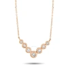 Lb Exclusive 14k Rose Gold 0.25 Ct Diamond Pendant Necklace In Multi-color