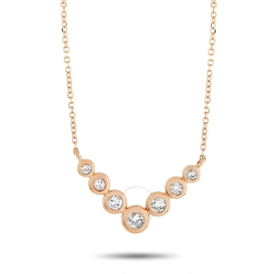Lb Exclusive 14k Rose Gold 0.25 Ct Diamond Pendant Necklace In Multi-color