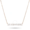 Lb Exclusive 14k Rose Gold 0.25 Ct Diamond Pendant Necklace In Multi-color