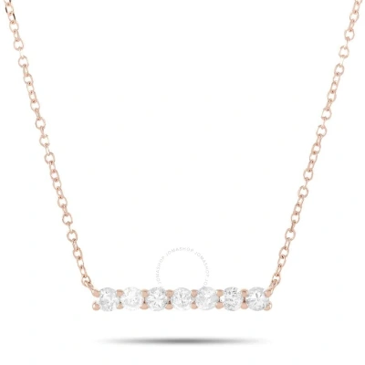 Lb Exclusive 14k Rose Gold 0.25 Ct Diamond Pendant Necklace In Multi-color