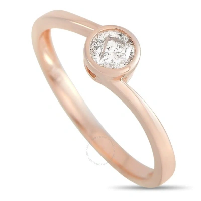 Lb Exclusive 14k Rose Gold 0.26 Ct Diamond Solitaire Ring In Multi-color
