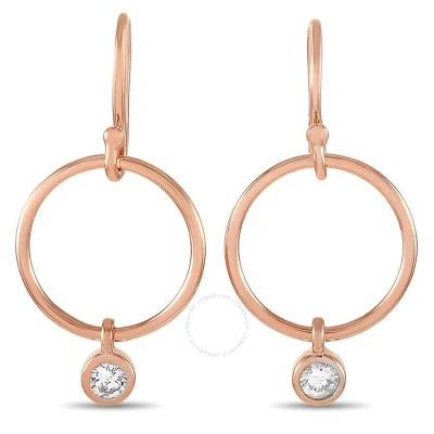 Lb Exclusive 14k Rose Gold 0.32 Ct Diamond Earrings In Multi-color