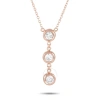 LB EXCLUSIVE LB EXCLUSIVE 14K ROSE GOLD 0.35 CT DIAMOND PENDANT NECKLACE