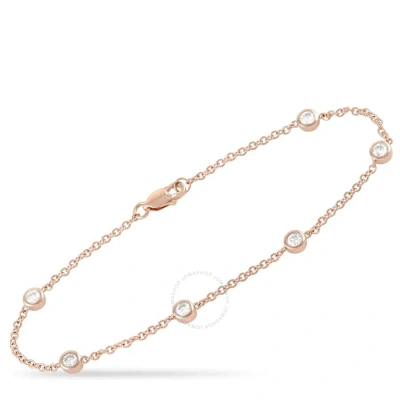 Lb Exclusive 14k Rose Gold 0.55 Ct Diamond Bracelet In Multi-color