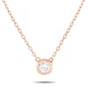 Lb Exclusive 14k Rose Gold 0.10 Ct Diamond Pendant Necklace In Gold