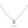 Lb Exclusive 14k Rose Gold 0.11ct Diamond Necklace Nk02102r