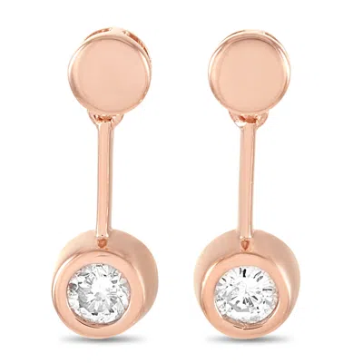 Lb Exclusive 14k Rose Gold 0.25 Ct Diamond Earrings