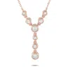 Lb Exclusive 14k Rose Gold 0.25 Ct Diamond Necklace In Gold