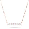 Lb Exclusive 14k Rose Gold 0.25 Ct Diamond Pendant Necklace In Gold