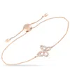 Lb Exclusive 14k Rose Gold 0.30 Ct Diamond Butterfly Bracelet In Gold