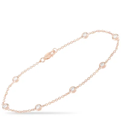 Lb Exclusive 14k Rose Gold 0.50 Ct Diamond Bracelet