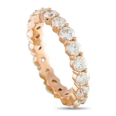 Lb Exclusive 14k Rose Gold 4.40ct Diamond Eternity Band Ring Mf24-043026